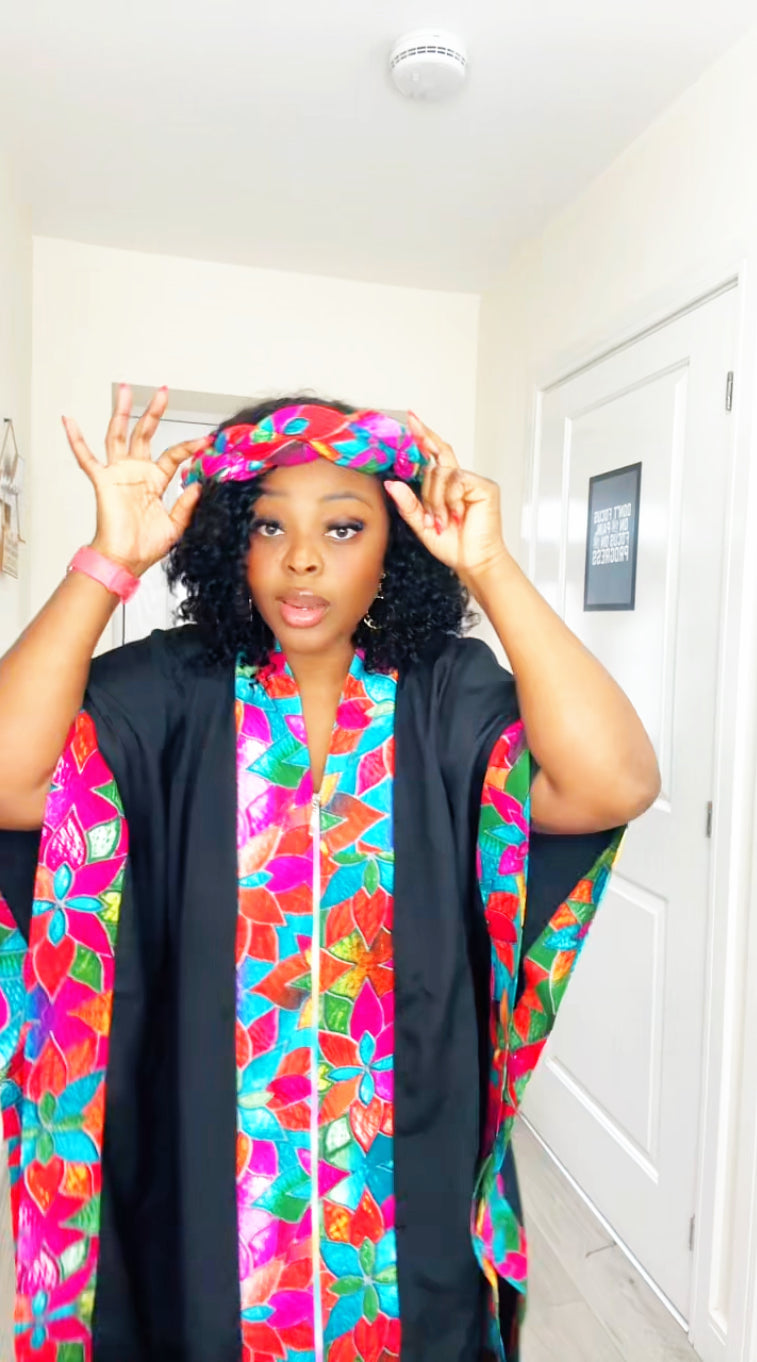 Temmy Black Pink panel Boubou