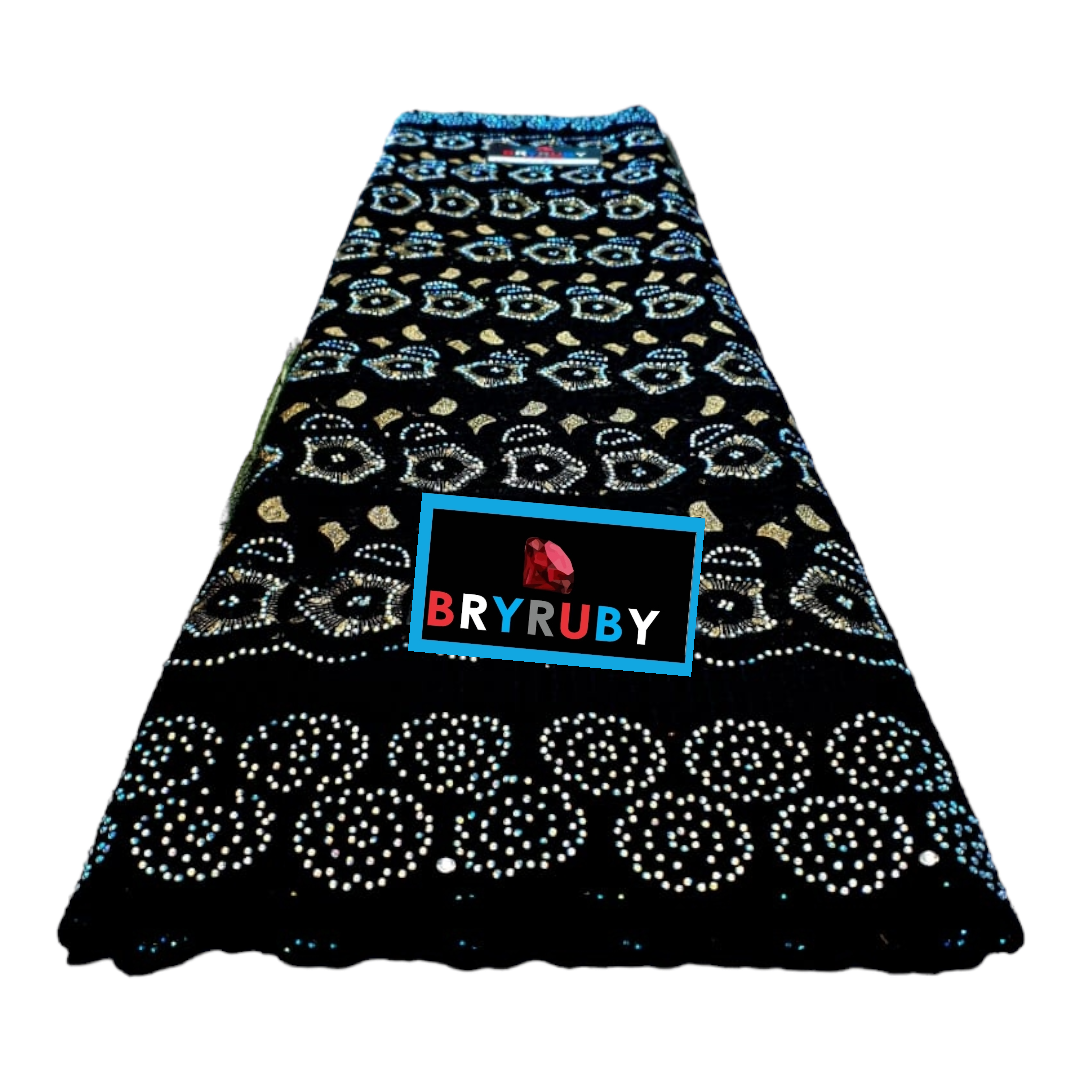 Andrea Swiss Cotton Lace - Black - SCL02A