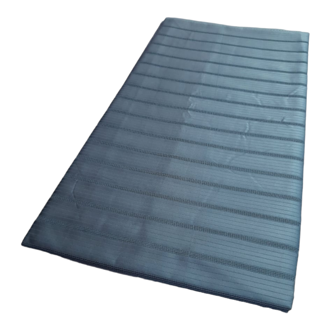 Men Grey Striped Atiku Fabric MAF09
