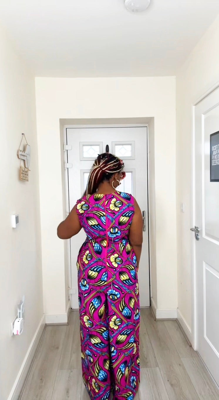 PHEOBE ANKARA WIDE-LEG JUMPSUIT