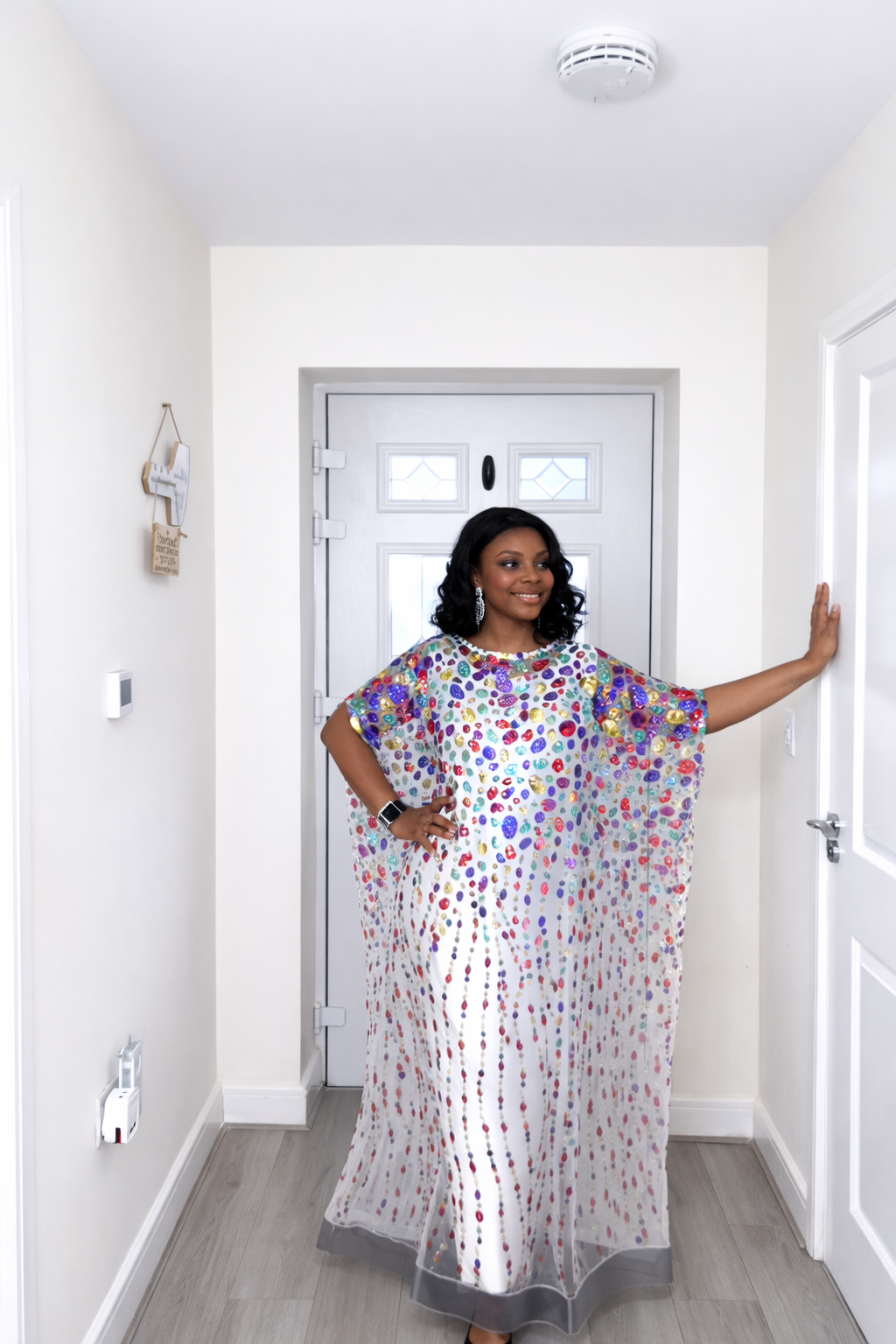 Iremide white Boubou Lace (Free inner)