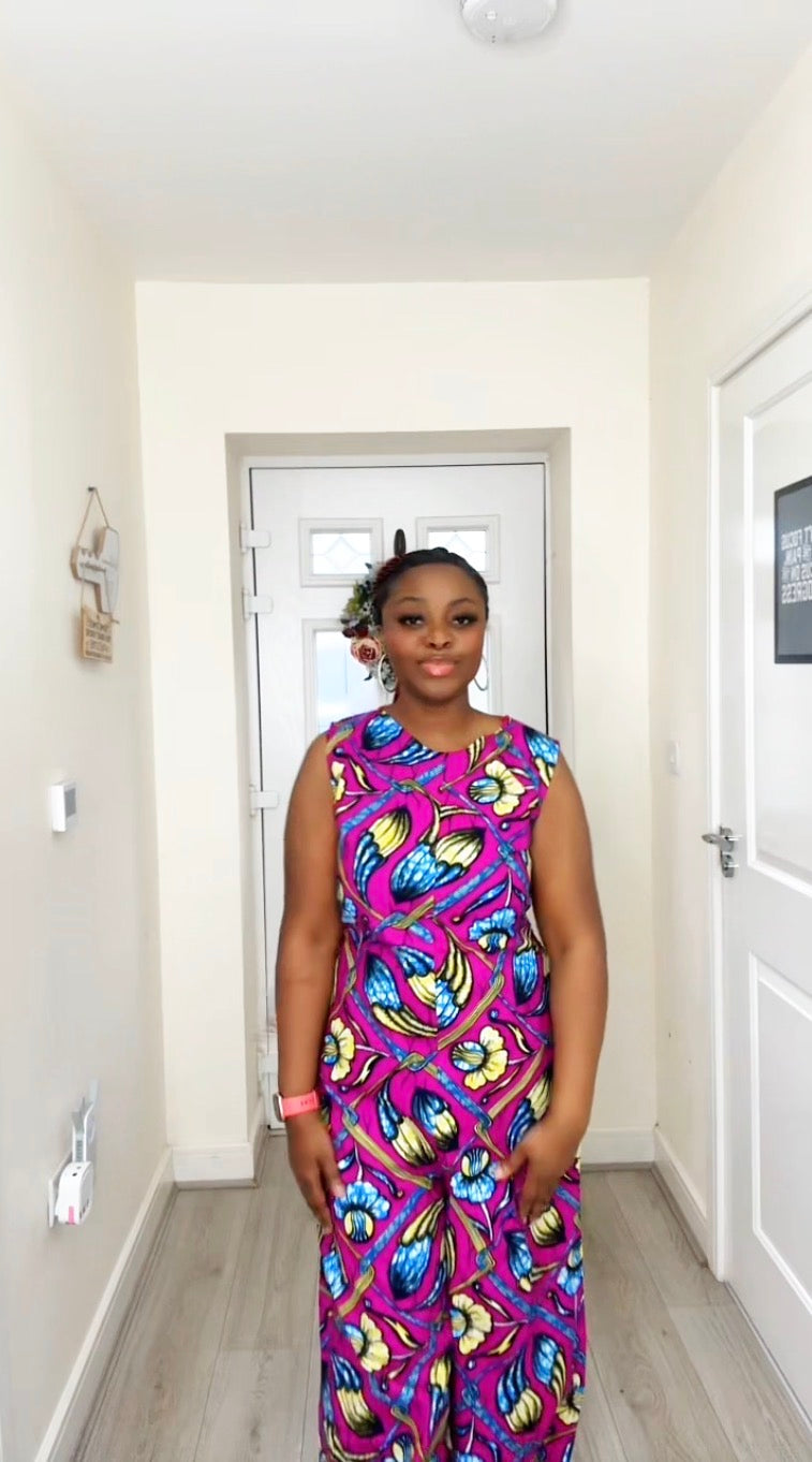 PHEOBE ANKARA WIDE-LEG JUMPSUIT