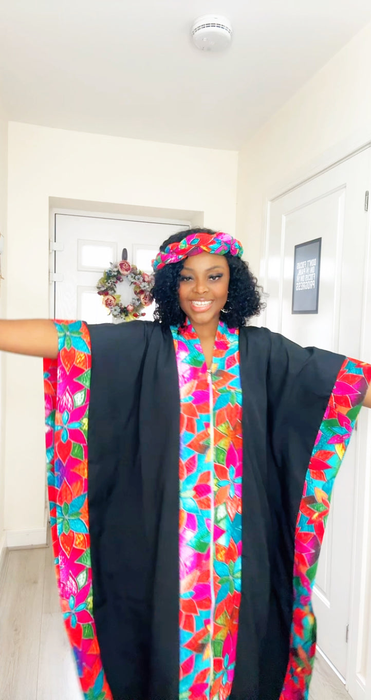 Temmy Black Pink panel Boubou