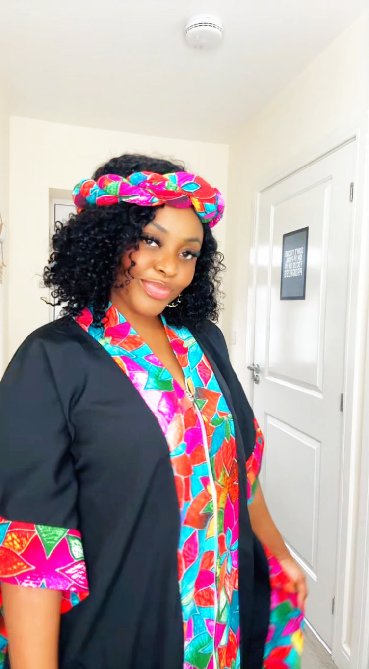 Temmy Black Pink panel Boubou