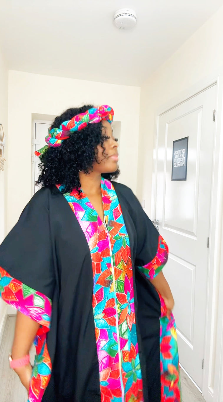 Temmy Black Pink panel Boubou