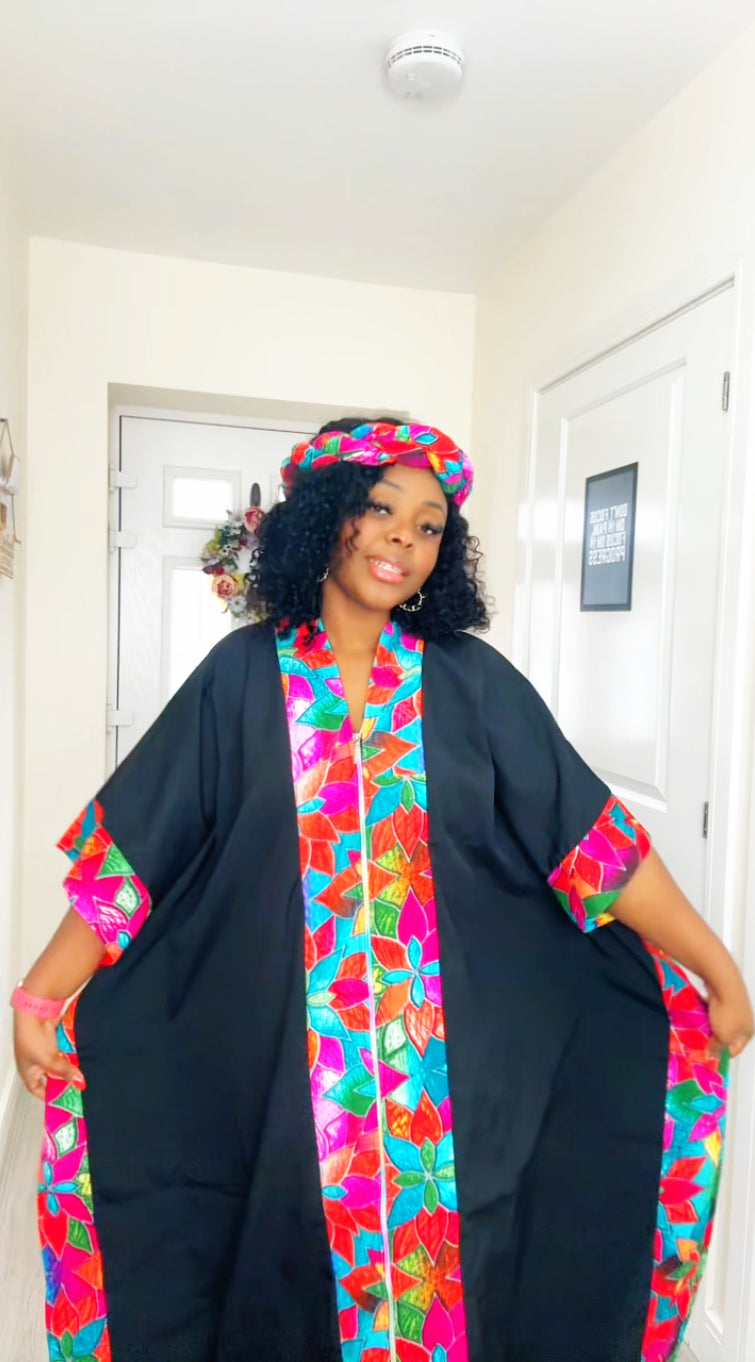 Temmy Black Pink panel Boubou