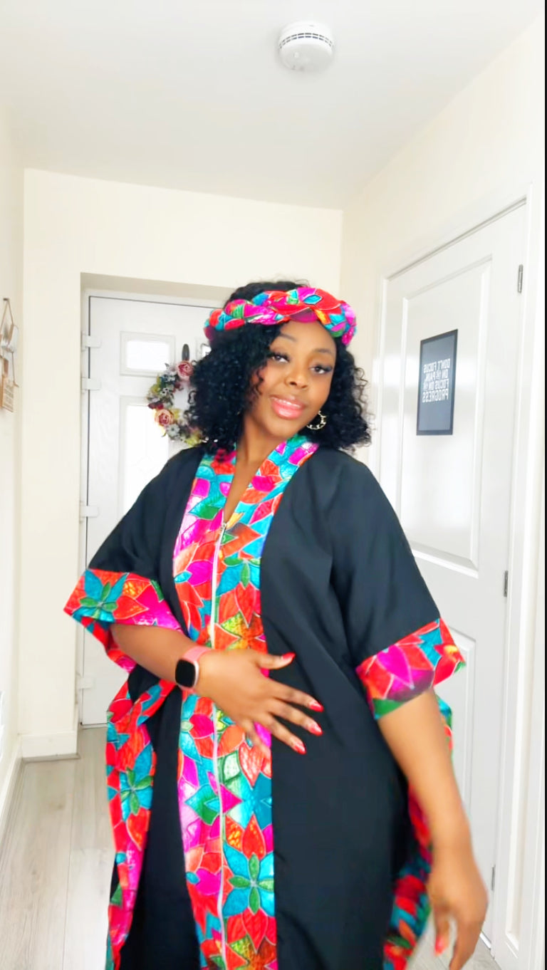Temmy Black Pink panel Boubou