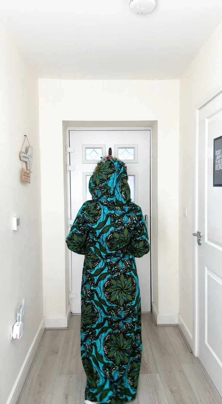 Ifeoluwa Hooded Ankara Dress