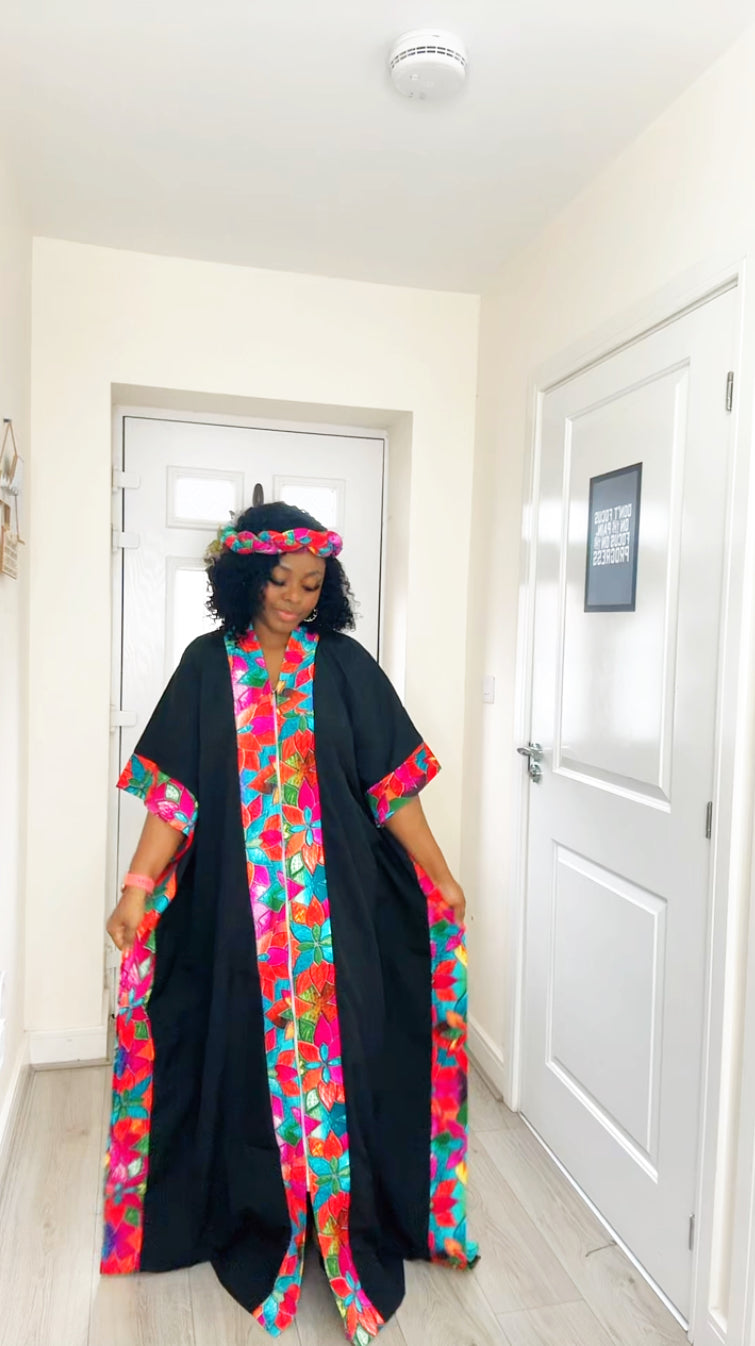 Temmy Black Pink panel Boubou