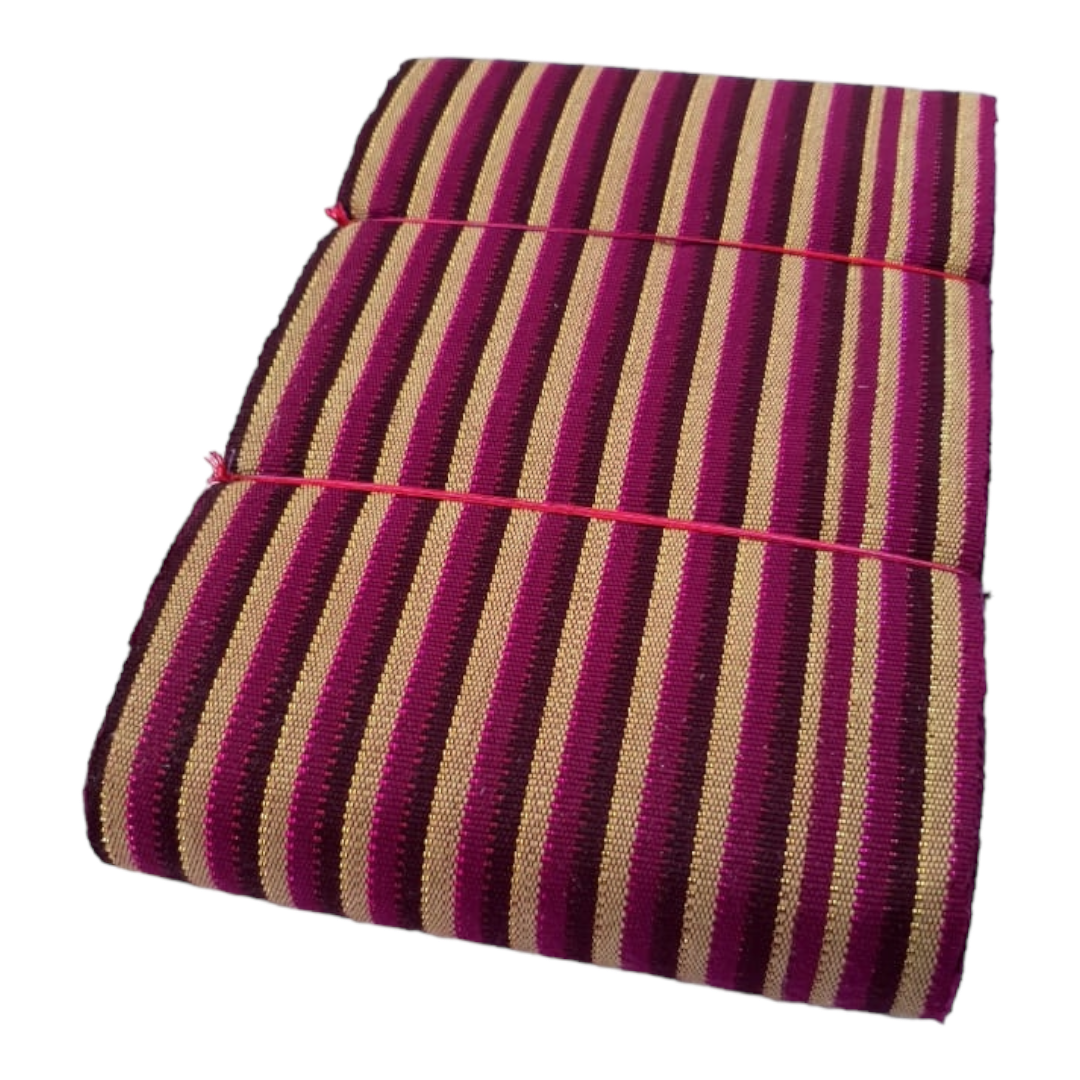 Asooke Stripe Magenta gold