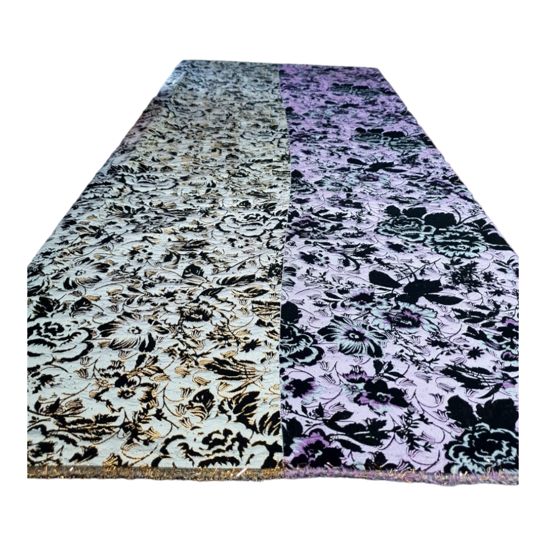 Nairobi Lilac Black Brocade BR01A