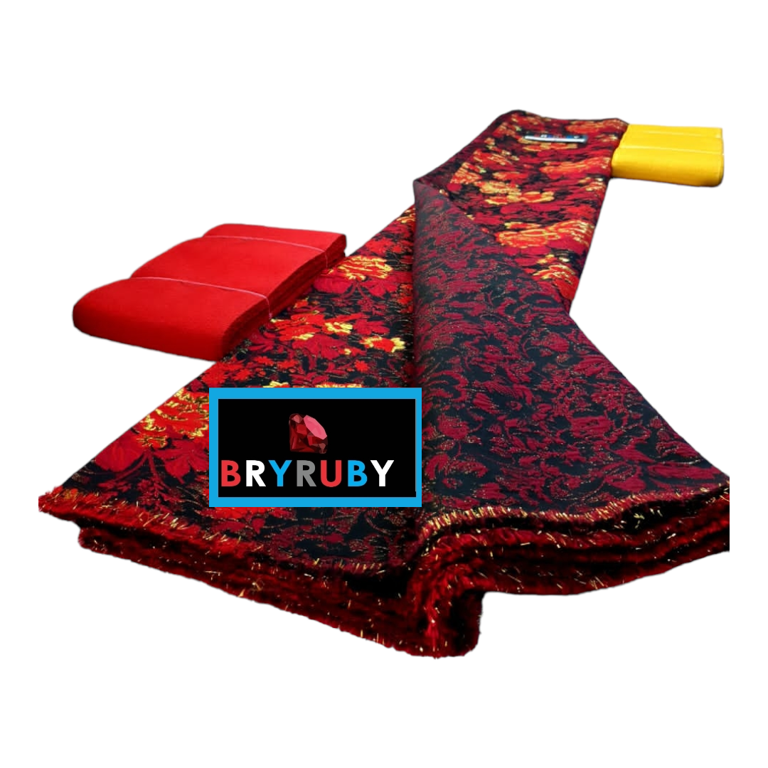 Nairobi Red Brocade BR01D