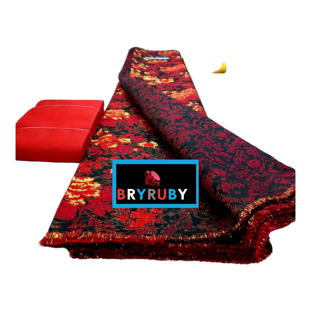 Nairobi Red Brocade BR01D