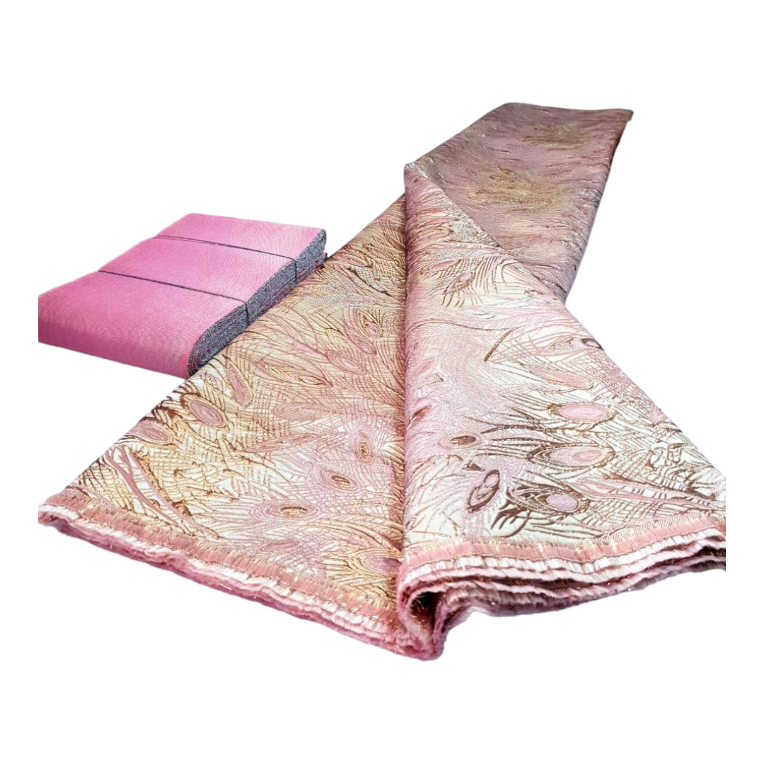 Helena Pink Gold Brocade BR02C