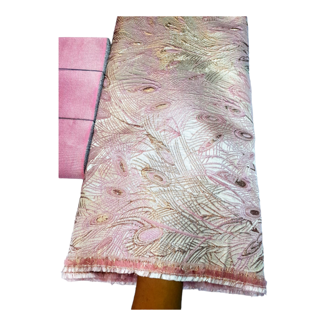 Helena Pink Gold Brocade BR02C