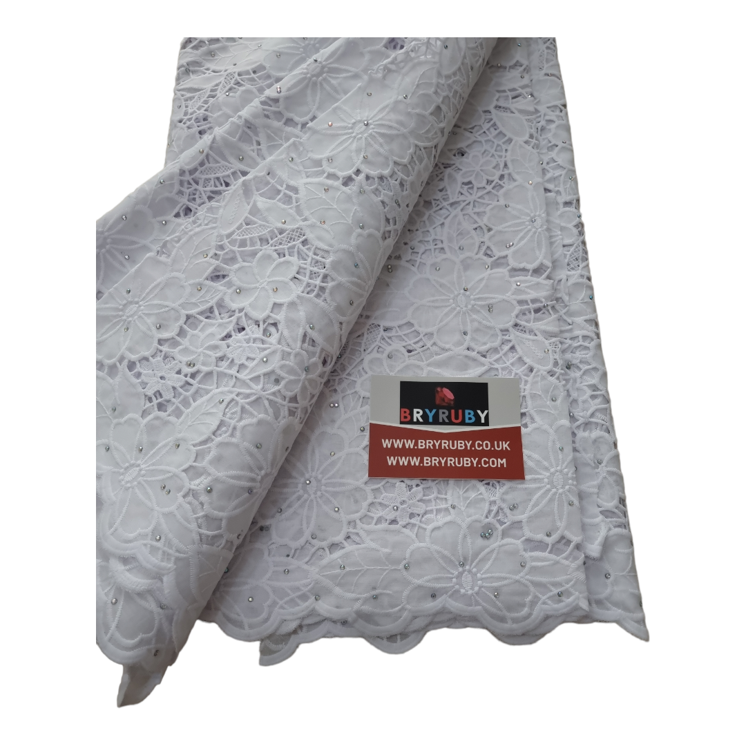 Toby White Cotton Lace CL01A