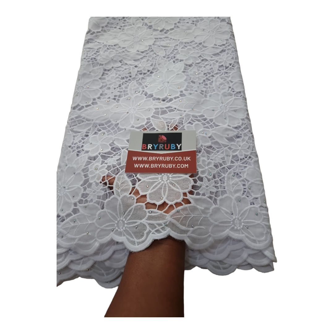 Toby White Cotton Lace CL01A