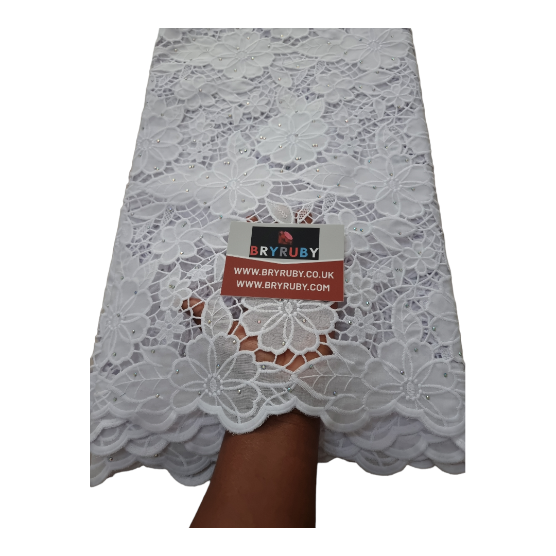 Toby White Cotton Lace CL01A