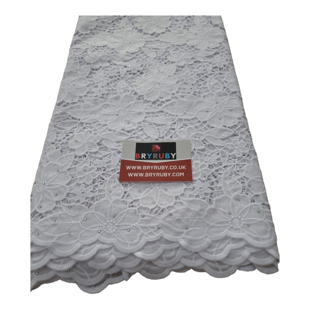 Toby White Cotton Lace CL01A