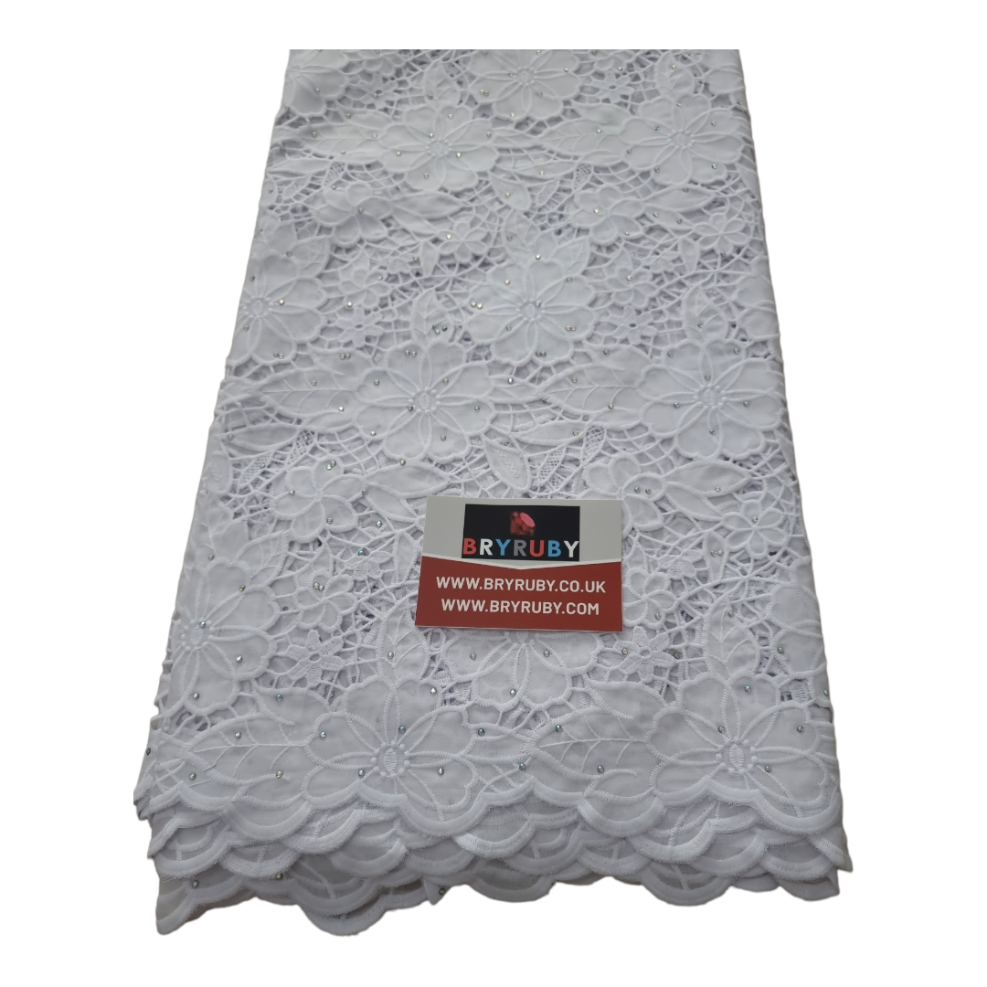 Toby White Cotton Lace CL01A