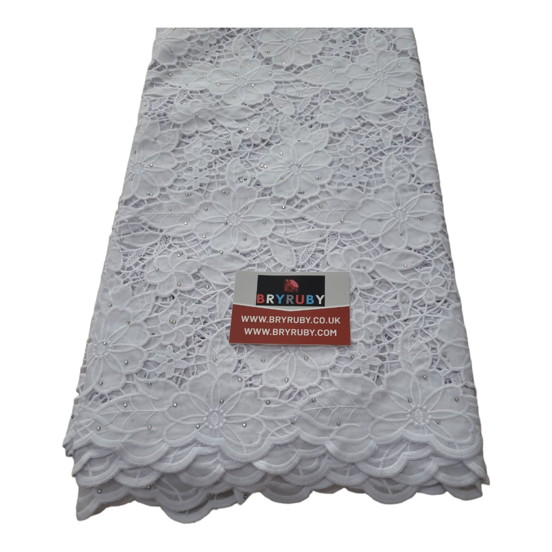 Toby White Cotton Lace CL01A