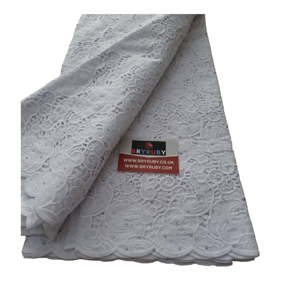 Toby White Cotton Lace CL01B