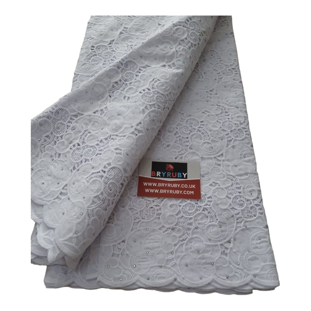 Toby White Cotton Lace CL01B