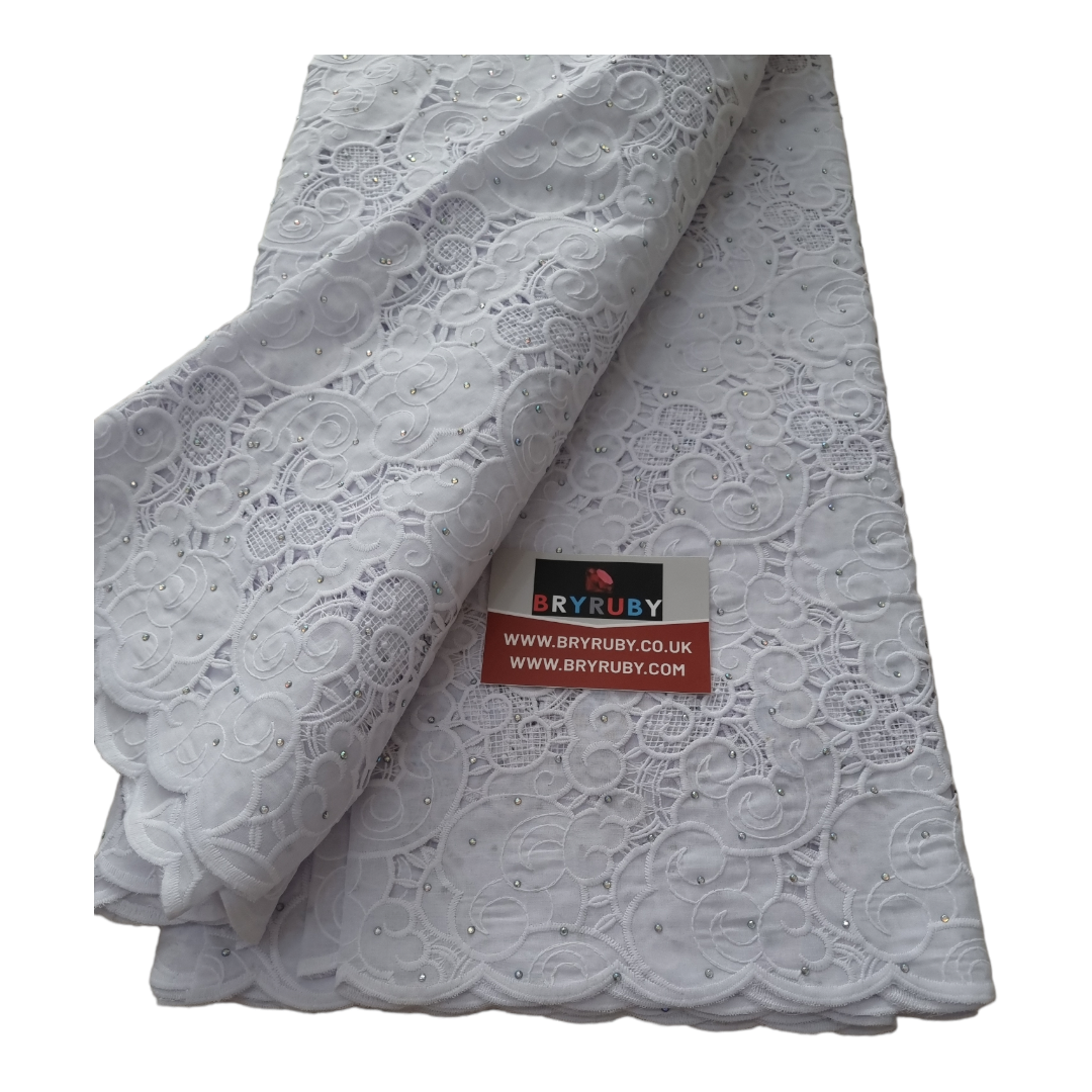 Toby White Cotton Lace CL01B