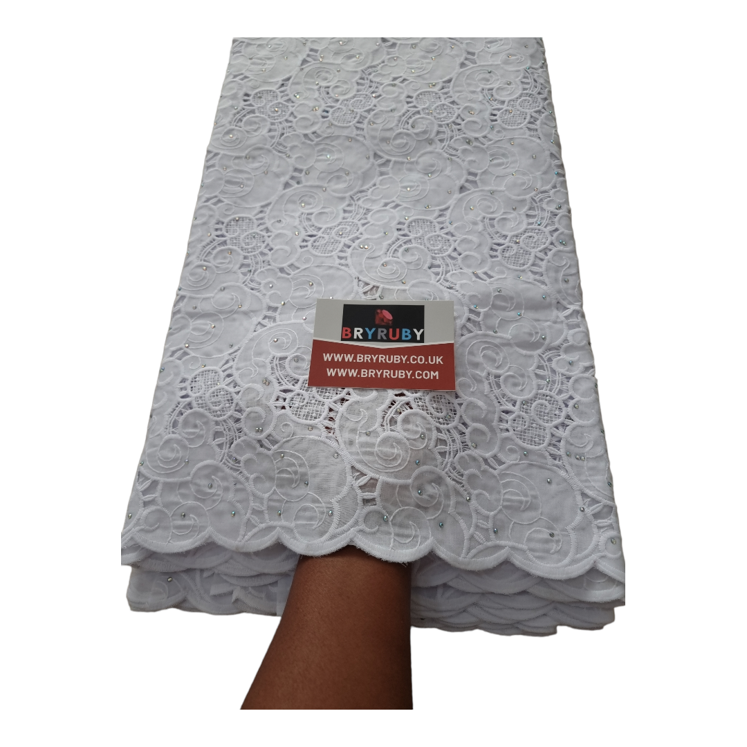 Toby White Cotton Lace CL01B