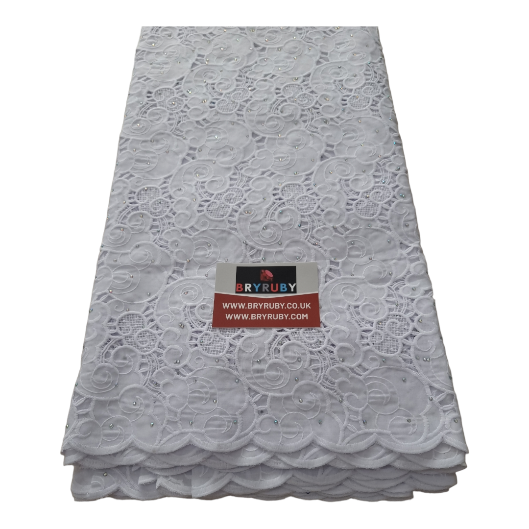 Toby White Cotton Lace CL01B