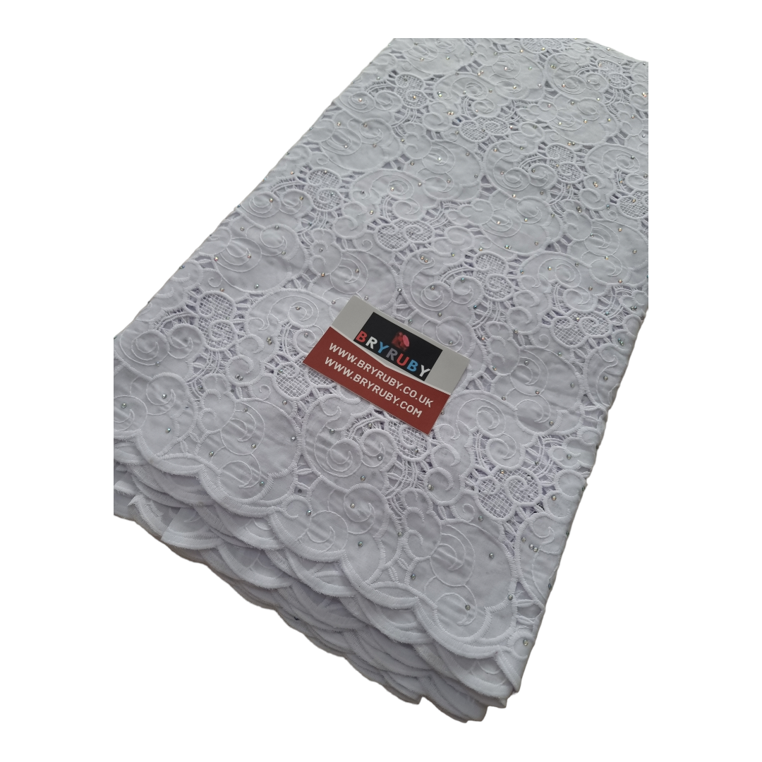 Toby White Cotton Lace CL01B