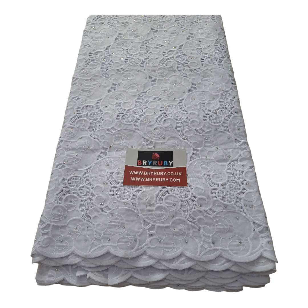 Toby White Cotton Lace CL01B