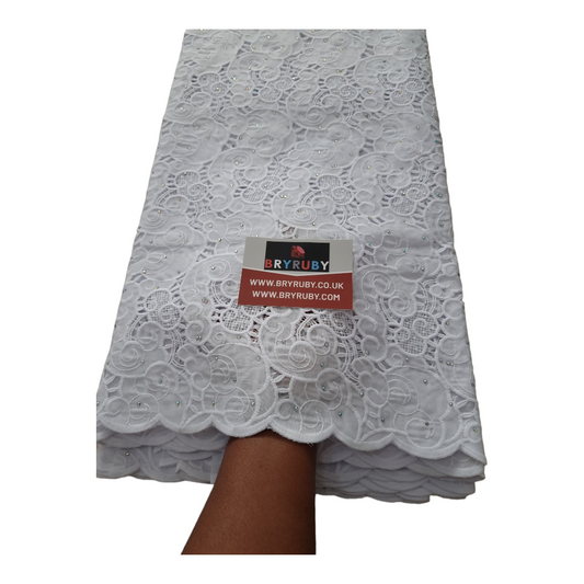 Toby White Cotton Lace CL01B