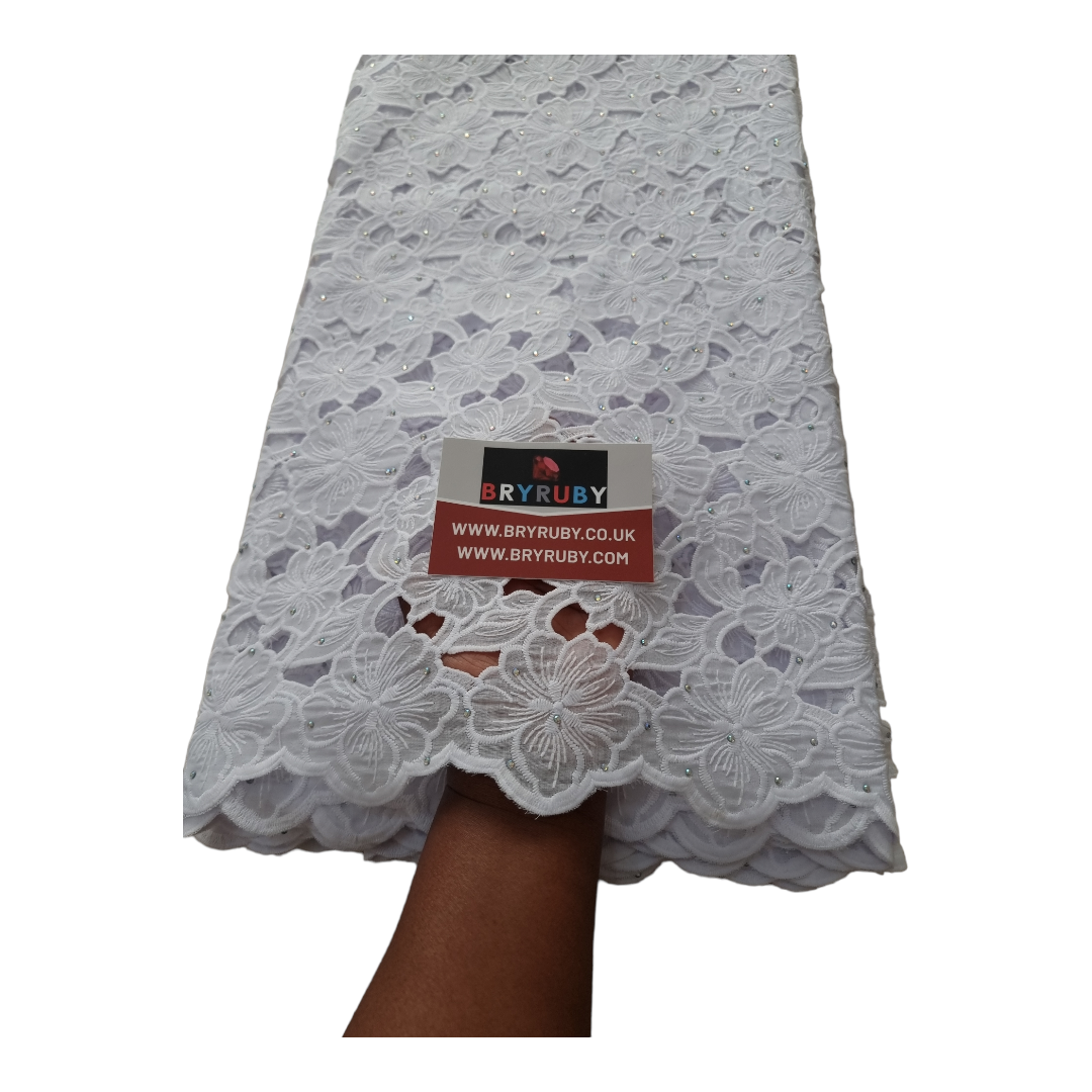 Toby White Cotton Lace CL01C