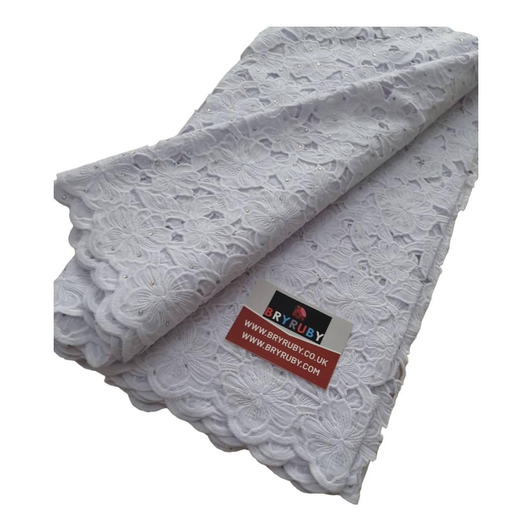 Toby White Cotton Lace CL01C