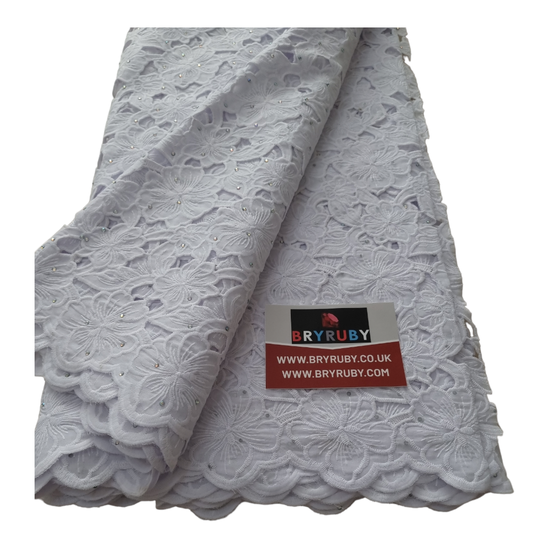 Toby White Cotton Lace CL01C