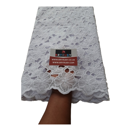 Toby White Cotton Lace CL01C