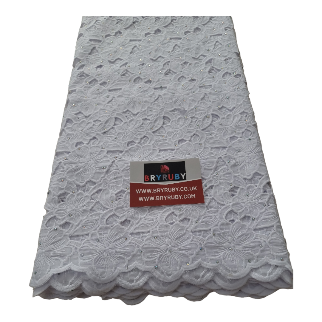 Toby White Cotton Lace CL01C