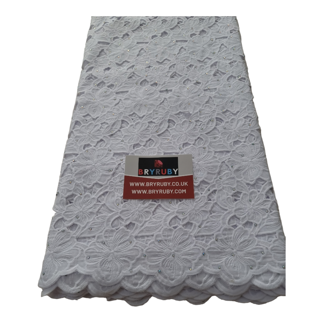 Toby White Cotton Lace CL01C