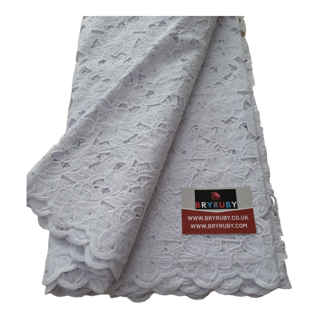 Toby White Cotton Lace CL01C