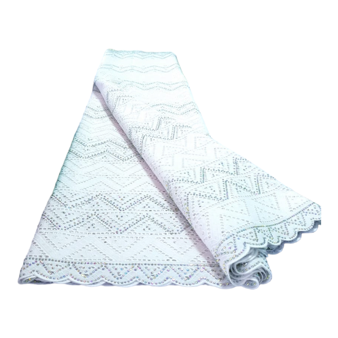 Anike White Swiss Cotton Lace - SCL11B