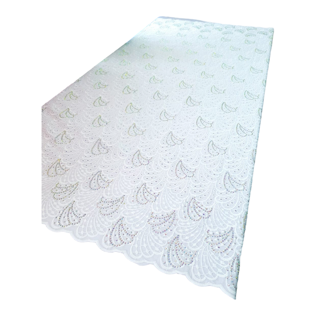 Anike White Swiss Cotton Lace - SCL11C