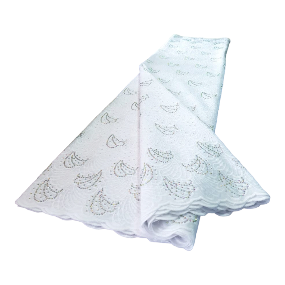 Anike White Swiss Cotton Lace - SCL11C