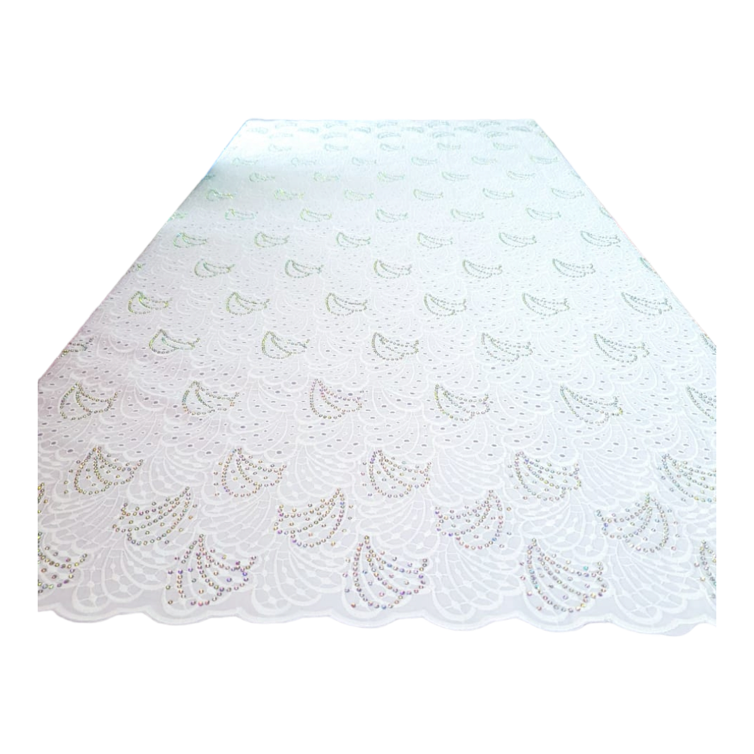 Anike White Swiss Cotton Lace - SCL11C