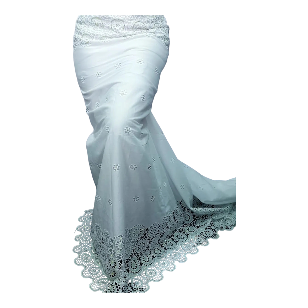 Anike White Swiss Cotton Lace - SCL11G