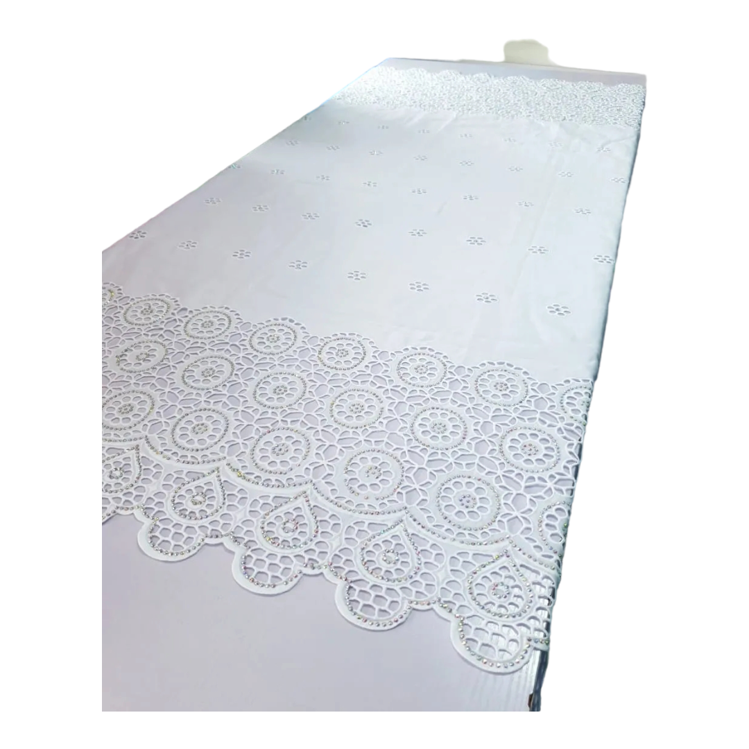 Anike White Swiss Cotton Lace - SCL11G