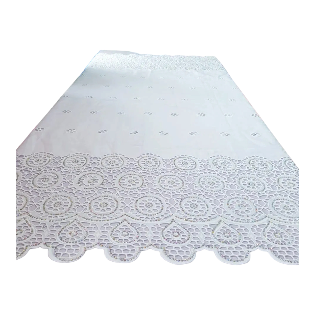 Anike White Swiss Cotton Lace - SCL11G