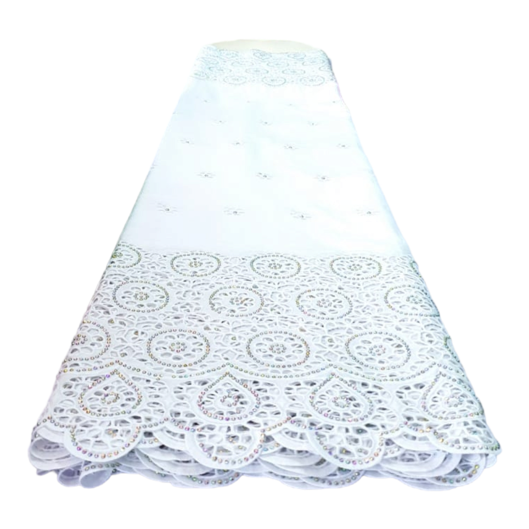 Anike White Swiss Cotton Lace - SCL11G