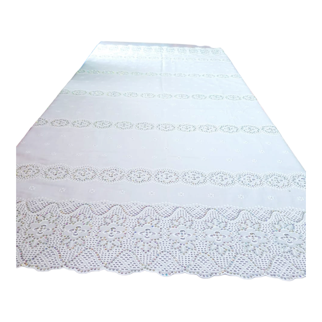 Anike White Swiss Cotton Lace - SCL11J